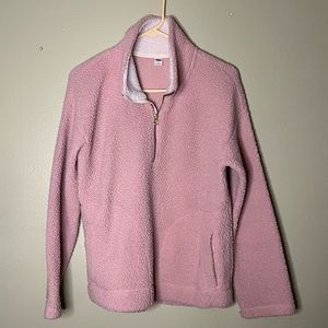 Pink half zip sweater